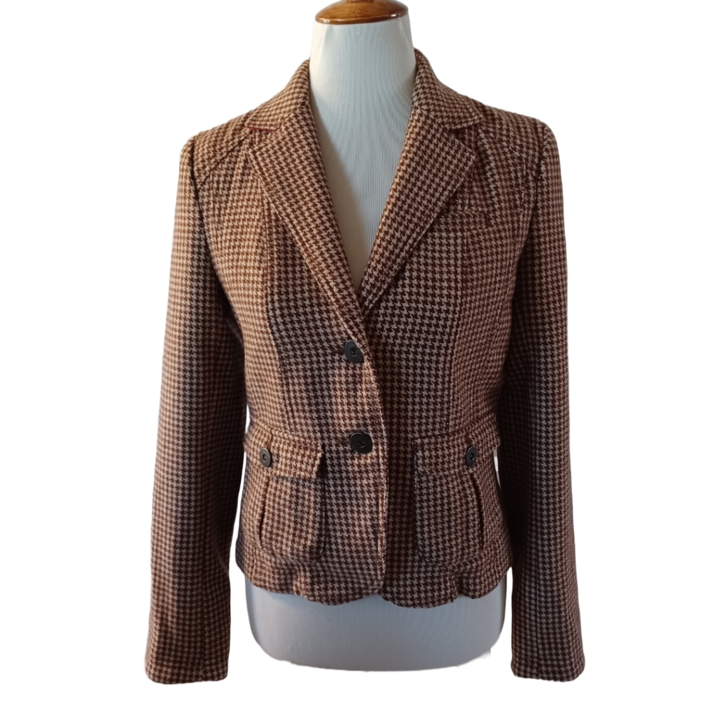 WOMEN'S AMERICAN EAGLE OUTFITTERS HOUNDSTOOTH BLAZER/JACKET  SIZE M